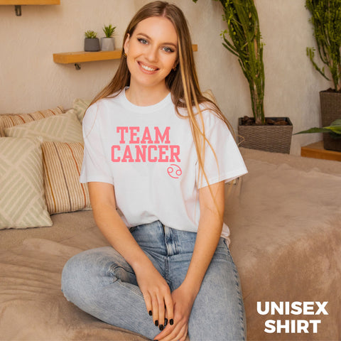 Team Cancer varsity shirt