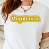 Capricorn shirt 70s zodiac name groovy retro psychedelic trippy zodiac star sign astrology graphic t-shirt birthday gift for women t shirt