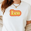 Leo shirt 70s zodiac name groovy retro psychedelic trippy zodiac star sign astrology tee graphic t-shirt birthday gift for women t shirt