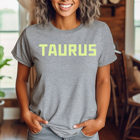 Taurus fluorescent green shirt