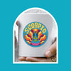 Scorpio Mug 11 ounce mug 70s inspired groovy psychedelic zodiac star sign astrology birthday horoscope ceramic tea coffee lover cup