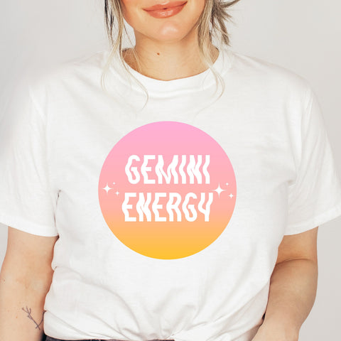 Gemini energy pink gradient shirt