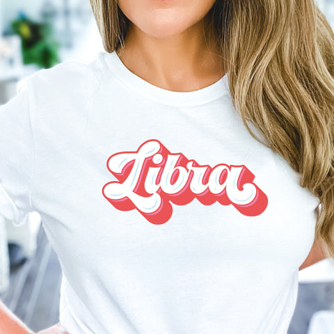 Libra 70s retro zodiac shirt