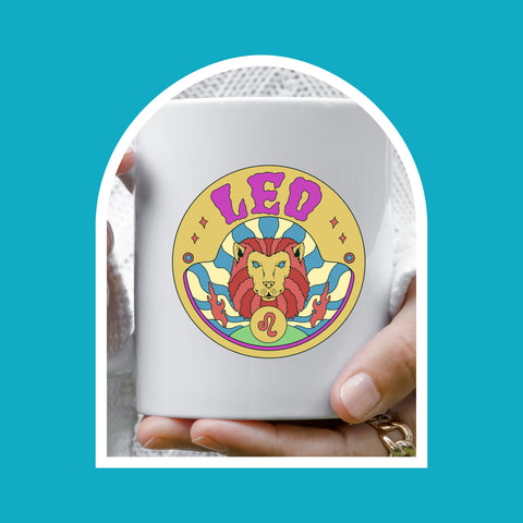 Leo 11 ounce groovy mug