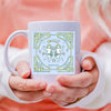 Gemini Mug 11 ounce mug gift pastel Gemini illustration zodiac star sign astrology birthday horoscope ceramic tea coffee lover cup