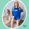 Leo shirt blue retro varsity team sport spirit zodiac star sign astrology tee t-shirt birthday gift for women t shirt