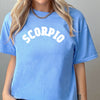 Scorpio shirt blue retro varsity team sport spirit zodiac star sign astrology tee t-shirt birthday gift for women t shirt