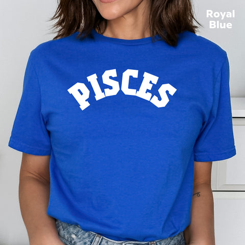 Pisces retro varsity shirt