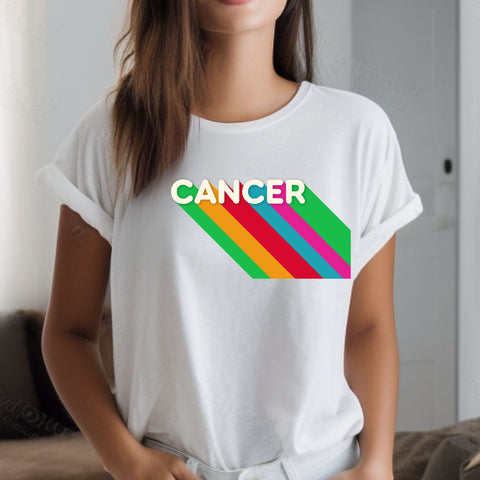 Cancer rainbow shirt