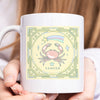 Cancer Mug 11 ounce mug gift pastel Cancer illustration zodiac star sign astrology birthday horoscope ceramic tea coffee lover cup