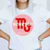 Scorpio shirt Boss babe pink red zodiac symbol zodiac shirt cute graphic tee birthday gift for women girl friend t-shirt