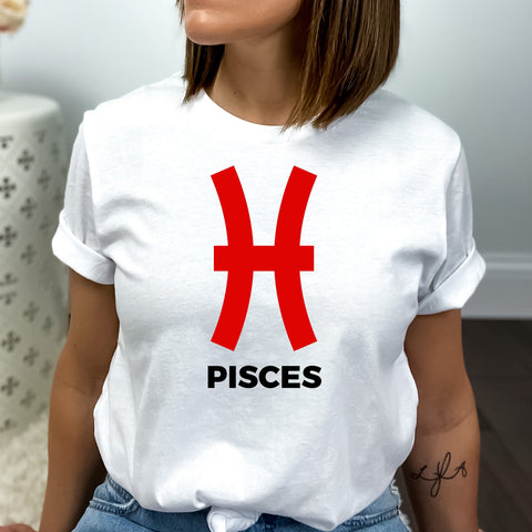 Pisces large red symbol