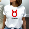 Taurus shirt large red Taurus symbol blue zodiac star sign astrology tee t-shirt birthday gift for women t shirt