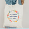 Gemini zodiac sign cotton canvas tote bag cottage core pastel “I’m a Gemini, what’s your excuse” astrology star sign birthday shopping