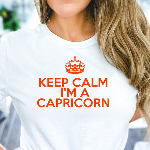 Capricorn keep calm shirt