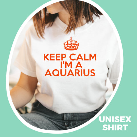 Aquarius keep calm shirt