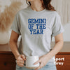 Gemini shirt Gemini of the year retro varsity zodiac star sign astrology tee t-shirt birthday gift for women t shirt