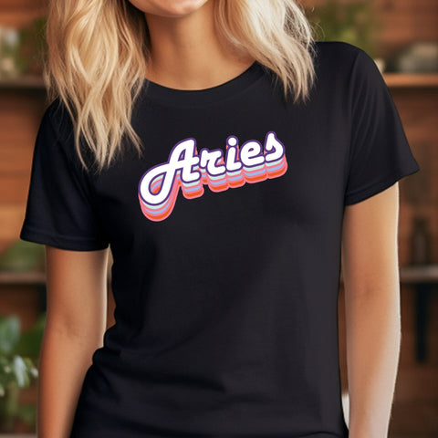 Aries retro drop shadow shirt