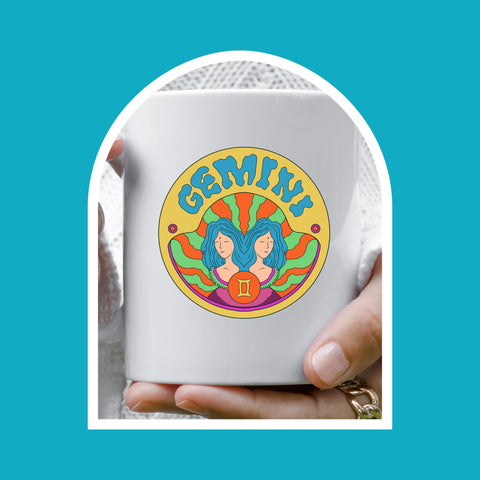 Gemini 11 ounce groovy mug
