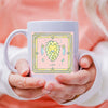 Leo Mug 11 ounce mug gift pastel Leo illustration zodiac star sign astrology birthday horoscope ceramic tea coffee lover cup