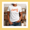 Cancer shirt retro varsity baseball font zodiac star sign astrology tee t-shirt birthday gift for women t shirt