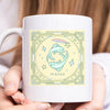 Pisces Mug 11 ounce mug gift pastel Pisces illustration zodiac star sign astrology birthday horoscope ceramic tea coffee lover cup