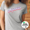 Aquarius shirt zodiac retro rainbow drop shadow star sign astrology tee t-shirt birthday gift for women t shirt