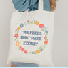 Pisces zodiac sign cotton canvas tote bag cottage core pastel “I’m a Pisces, what’s your excuse” astrology star sign birthday shopping