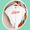 Libra shirt retro varsity baseball font zodiac star sign astrology tee t-shirt birthday gift for women t shirt