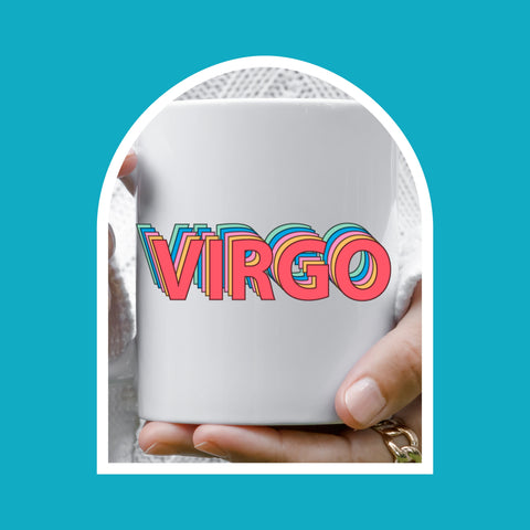 Virgo 11 ounce rainbow shadow mug