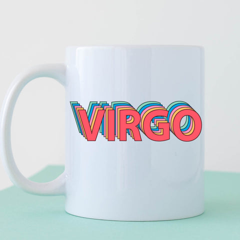 Virgo 11 ounce rainbow shadow mug