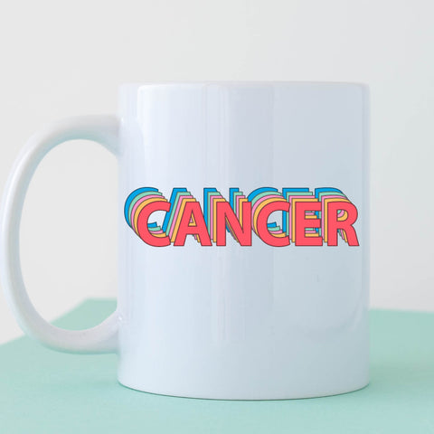 Cancer 11 ounce rainbow shadow mug