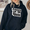 Pisces sign black hoodie In Da House thug life slang zodiac star sign astrology hoodie birthday gift for women top