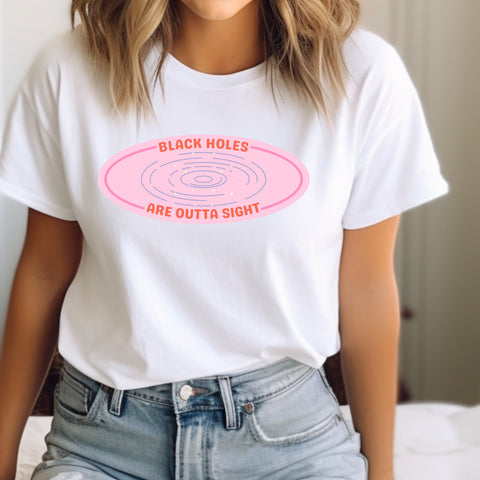 Black Holes Are Outta Site crop top