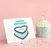 Aquarius sign birthday card Aquarius season cute pastel birthday cake celebrate zodiac star sign astrology birthday gift