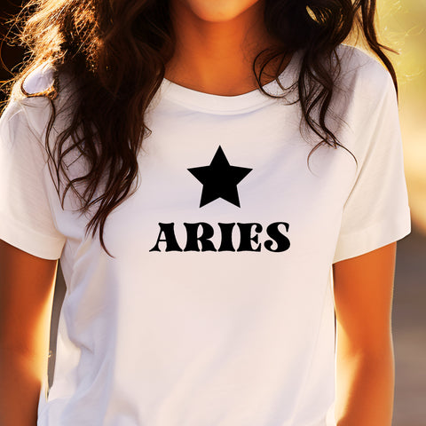Aries black star shirt