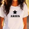 Aries shirt black star zodiac sign star sign astrology tee t-shirt birthday gift for women t shirt