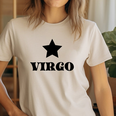 Virgo black star shirt