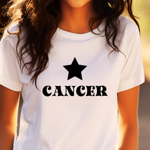 Cancer black star shirt
