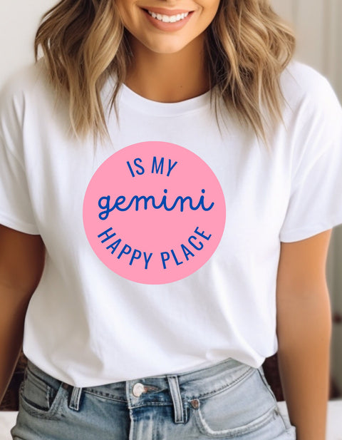 Gemini  is my happy place shirt