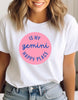 Gemini shirt Gemini Is My Happy Place cute pastel zodiac star sign astrology tee t-shirt birthday gift for women t shirt