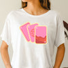 Space Playing Cards crop top celestial cosmic cute crop shirt pastel sticker zodiac shirt birthday gift for women girl friend t-shirt