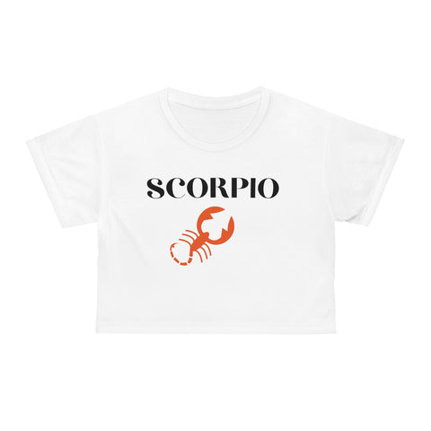 Scorpio big red symbol crop top