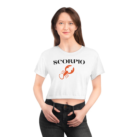 Scorpio big red symbol crop top