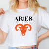 Aries shirt red zodiac symbol sign image star sign astrology tee t-shirt birthday gift for women t shirt