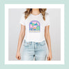 Moon Park crop top celestial cosmic cute crop shirt pastel sticker zodiac shirt birthday gift for women girl friend t-shirt